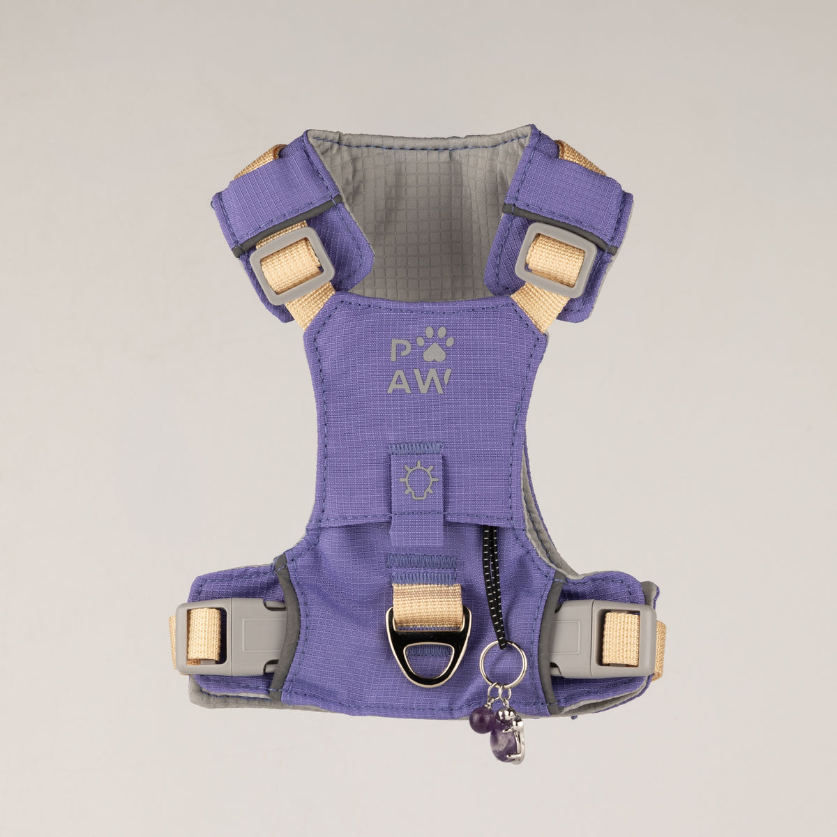 PAW - XS (2-4Kg) Dog Step-in Guardian Harness with Reflective Mesh - Lavender - Amethyst Charm 🇬🇧