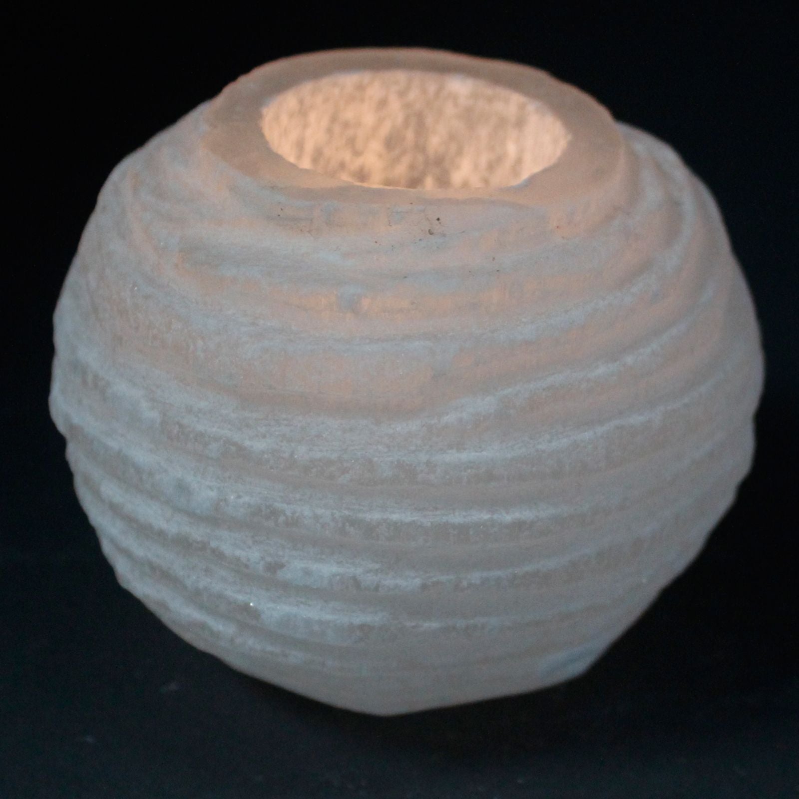 Selenite Snowball Candle Holder - 8 cm 🇬🇧