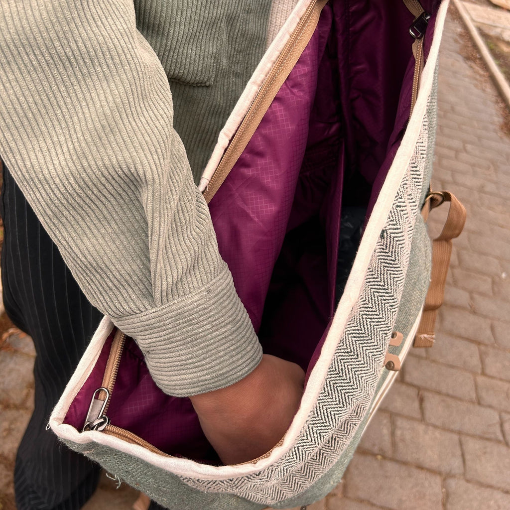 Hemp Trekking Rolling Backpack - Sage 🇬🇧