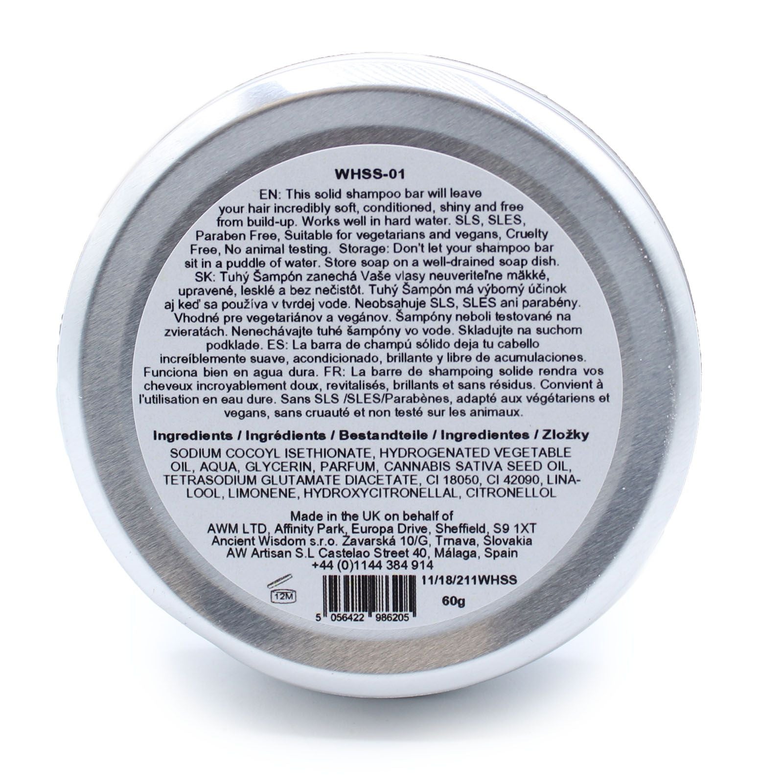 Wild Hare Solid Shampoo 60g - Orchid 🇬🇧