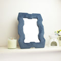 Soft Squiggly Mirror – Chunky Frame – Royal Blue (30.5x22.5x2.3cm) 🇬🇧