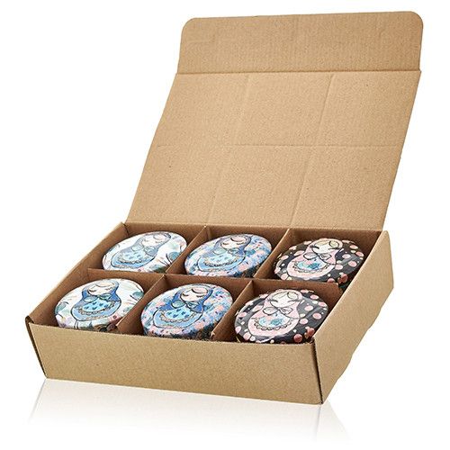 Art Tin Candle - Assorted Design - Russian Dolls - Dolly Blue 🇬🇧