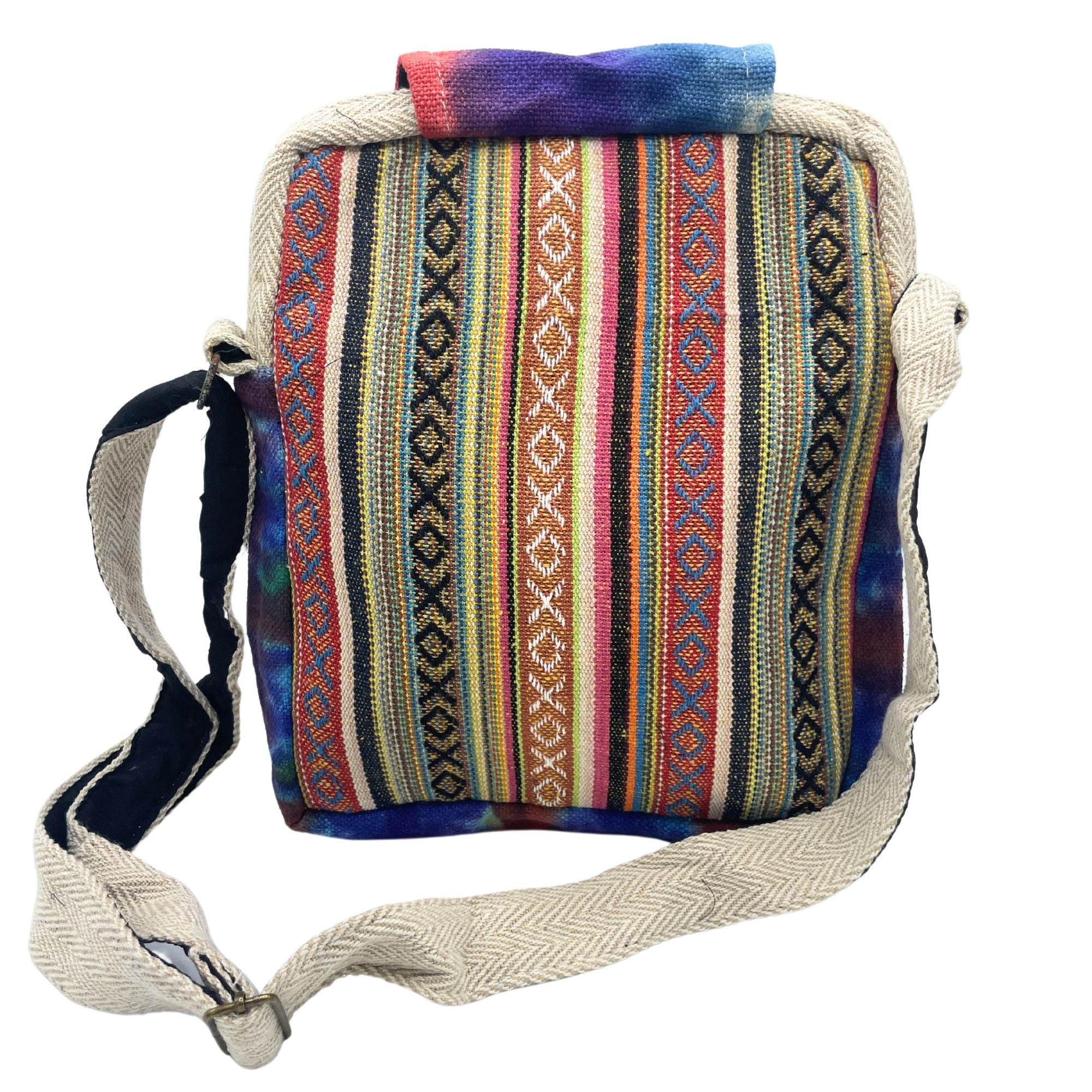 Tiedye Hemp Messegner Bag 2 Zip & Flop 🇬🇧