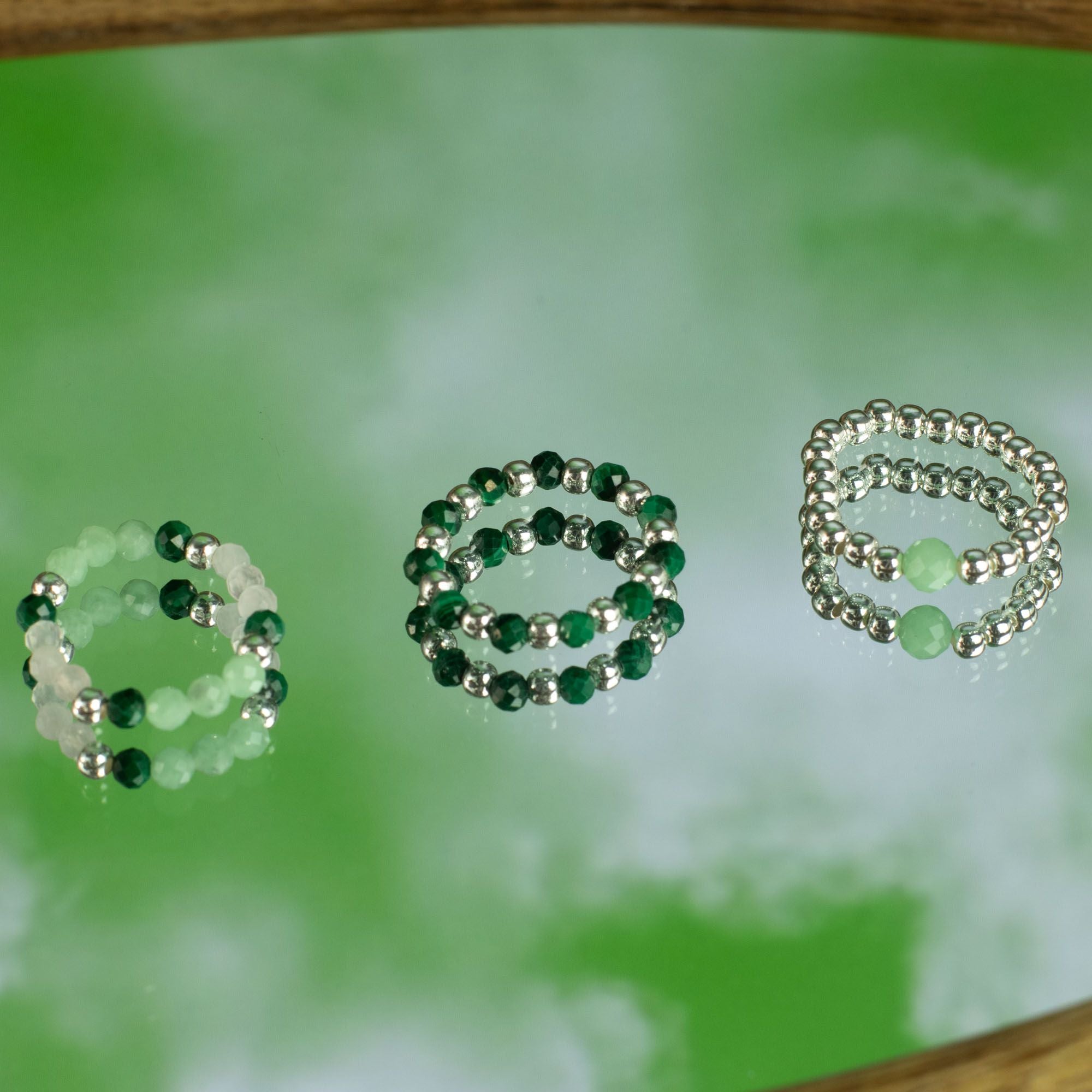 Nymph Spirit Gemstone Ring Set - Forest Spirit 🇬🇧