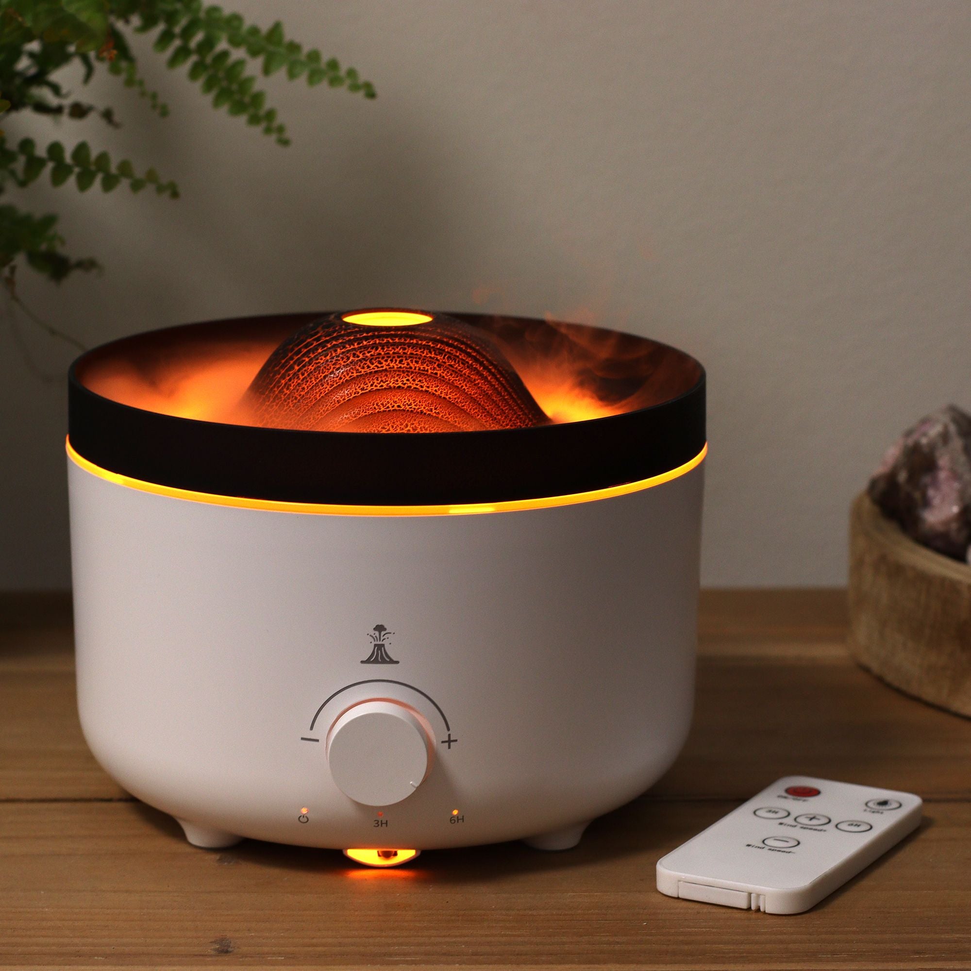 Large Volcano Effect Aroma Diffuser (plug) Two Colours - 560ml 🇬🇧
