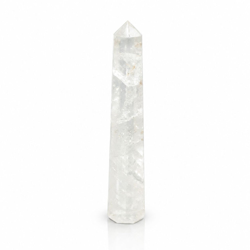 Gemstone Six Face Obelisk Poins approx 17cm - Rock Crystal 🇬🇧