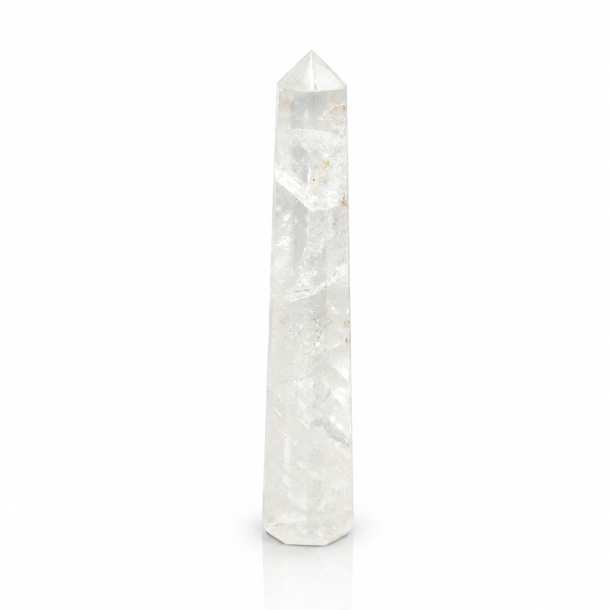Gemstone Six Face Obelisk Poins approx 17cm - Rock Crystal 🇬🇧