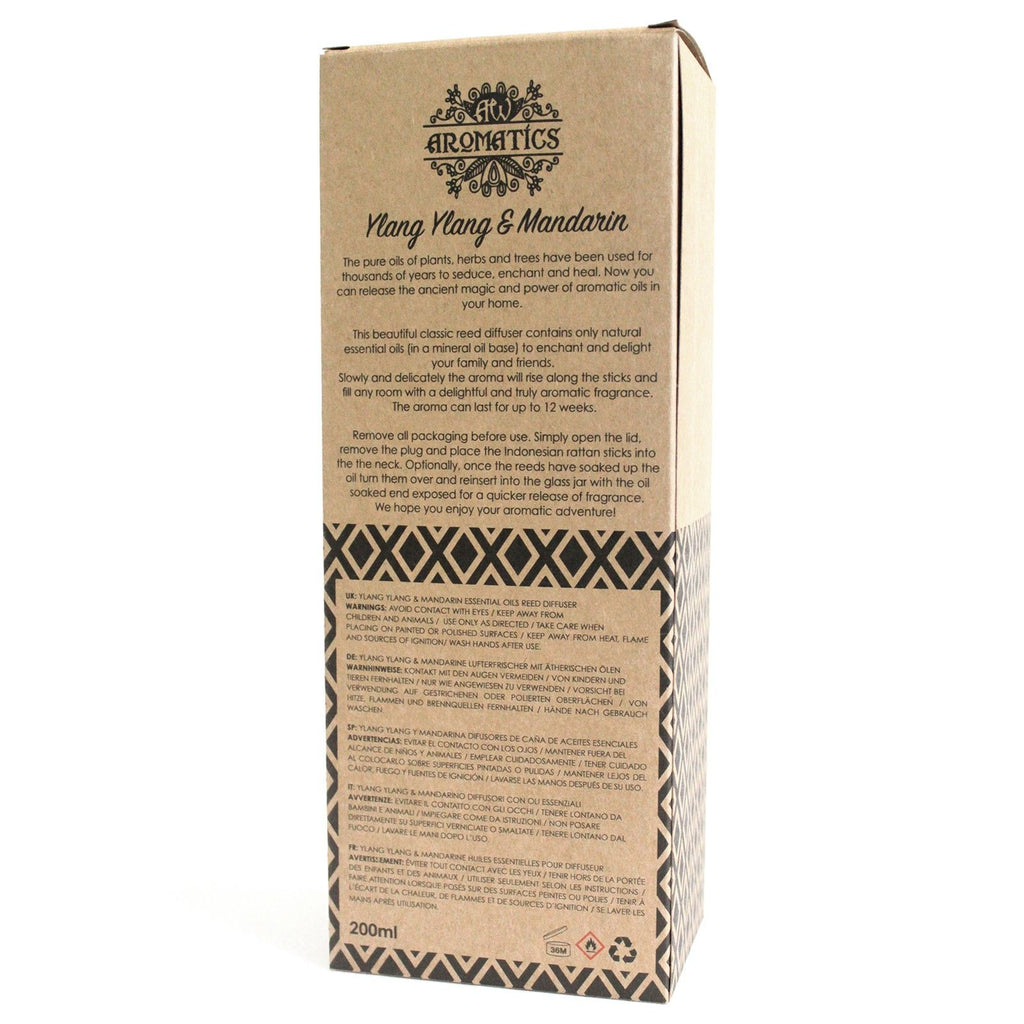 200ml Ylang Ylang & Mandarin Essential Oil Reed Diffuser 🇬🇧