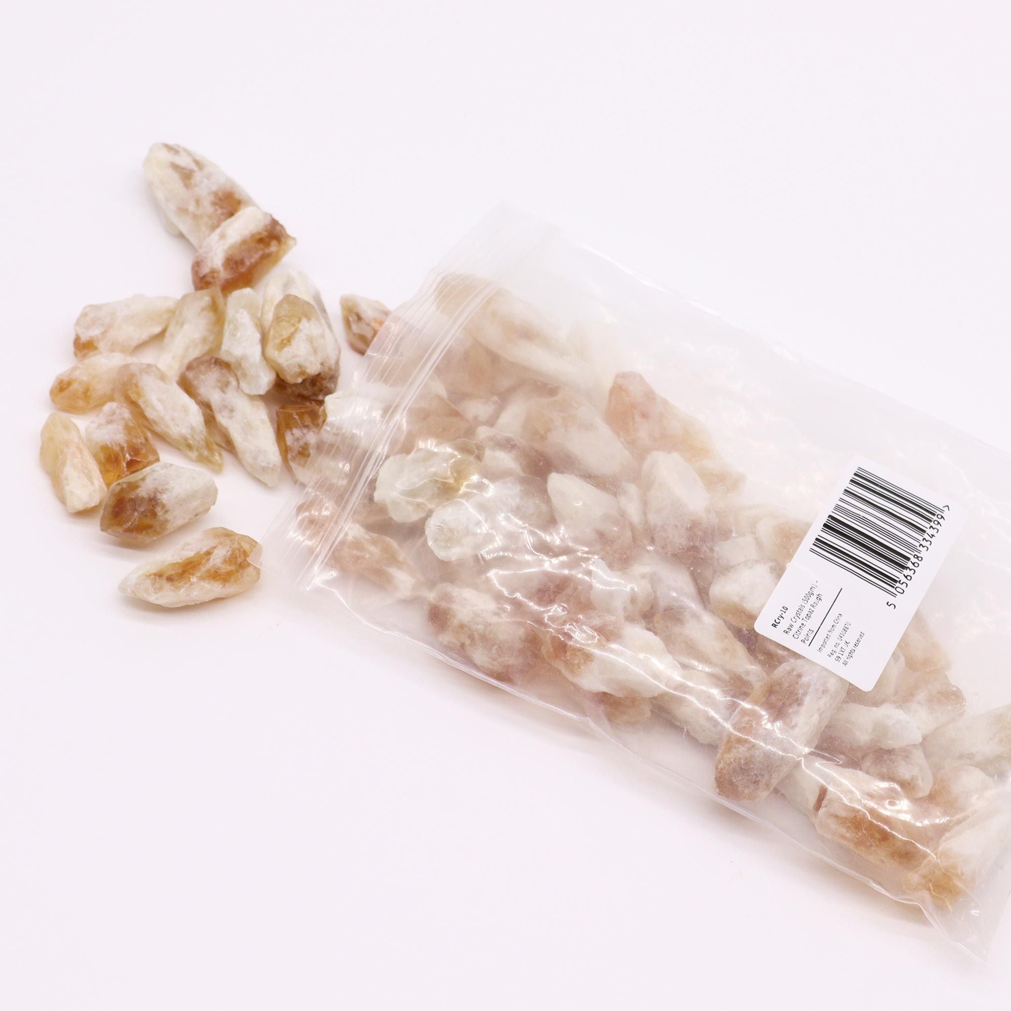 Raw Crystals (500gm) - Citrine Rough Points 🇬🇧