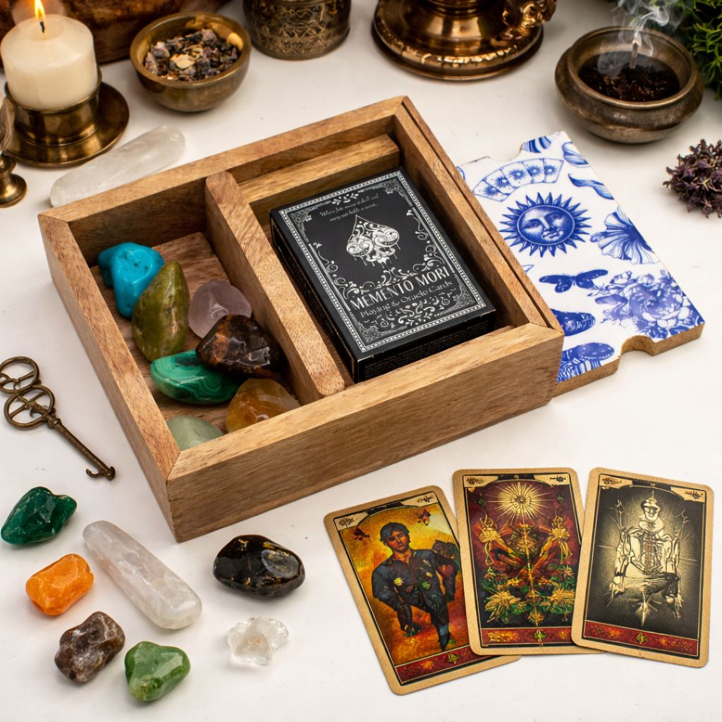 Two Section Tarot Box with Card Holder 🇬🇧