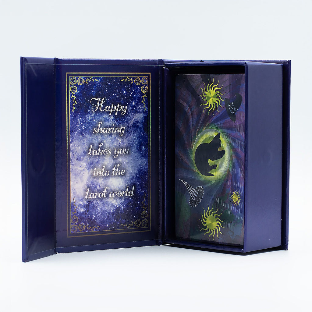 Purple Foil Tarot Card Set - Witch Tarot - with booklet 🇬🇧