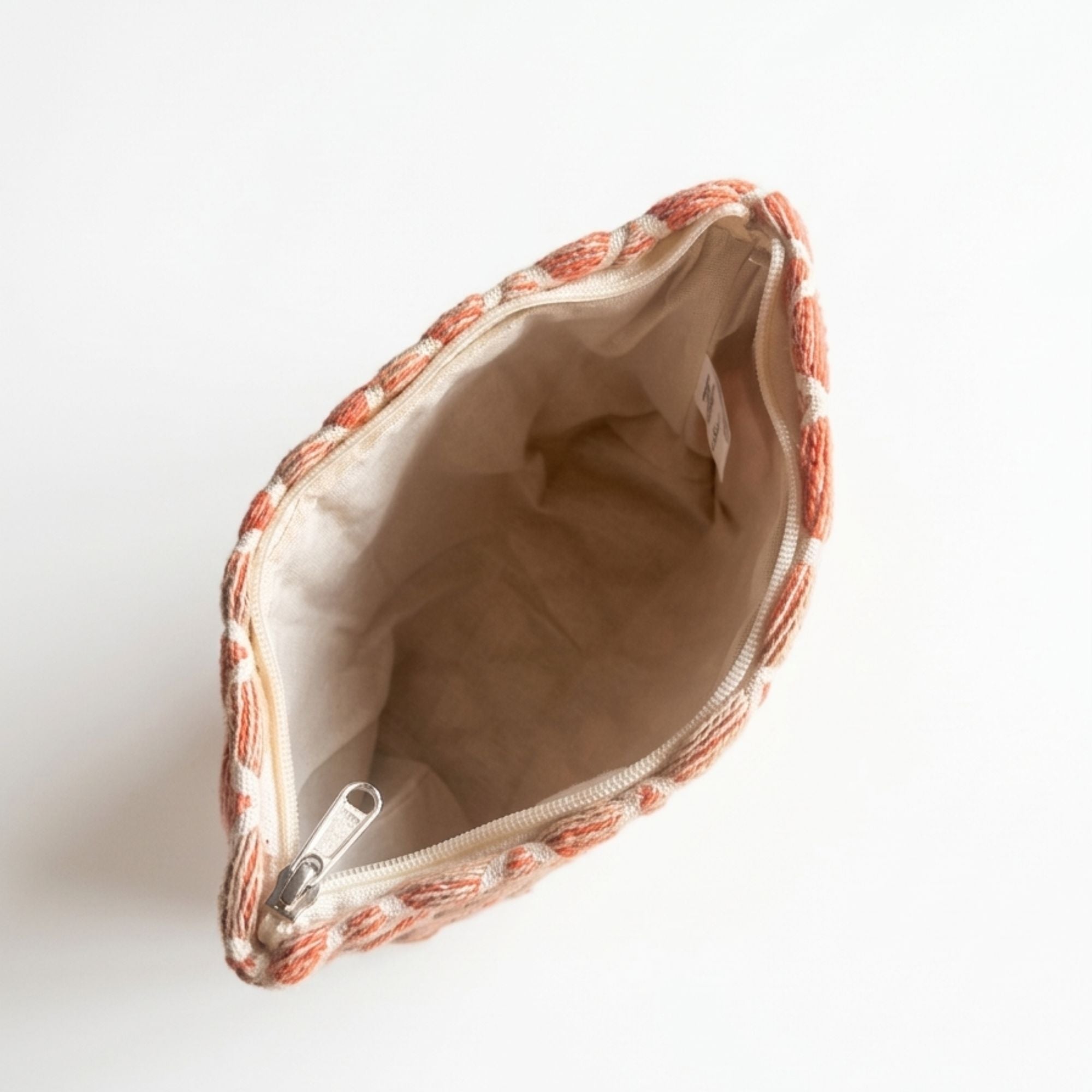 Nomad Sari Indian Jacquard Toiletry Bag - Rose Lattice 🇬🇧