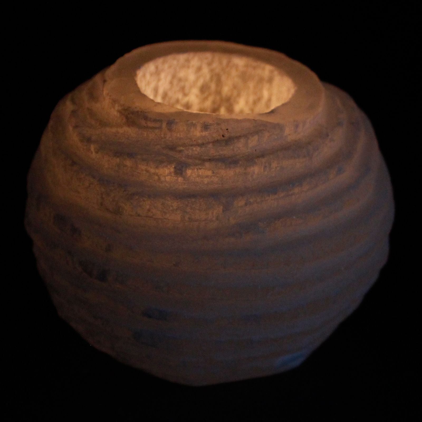 Selenite Snowball Candle Holder - 8 cm 🇬🇧