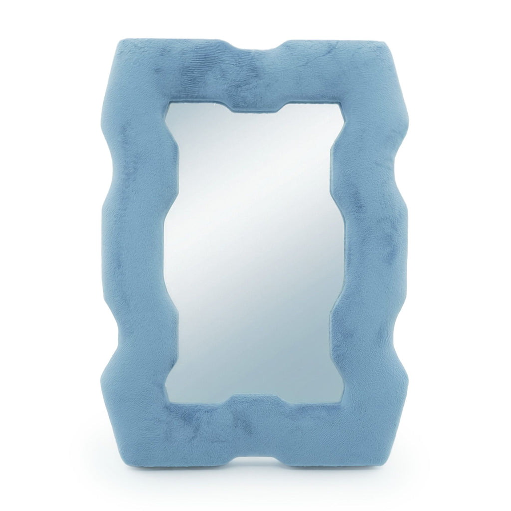 Soft Squiggly Mirror – Chunky Frame – Royal Blue (30.5x22.5x2.3cm) 🇬🇧