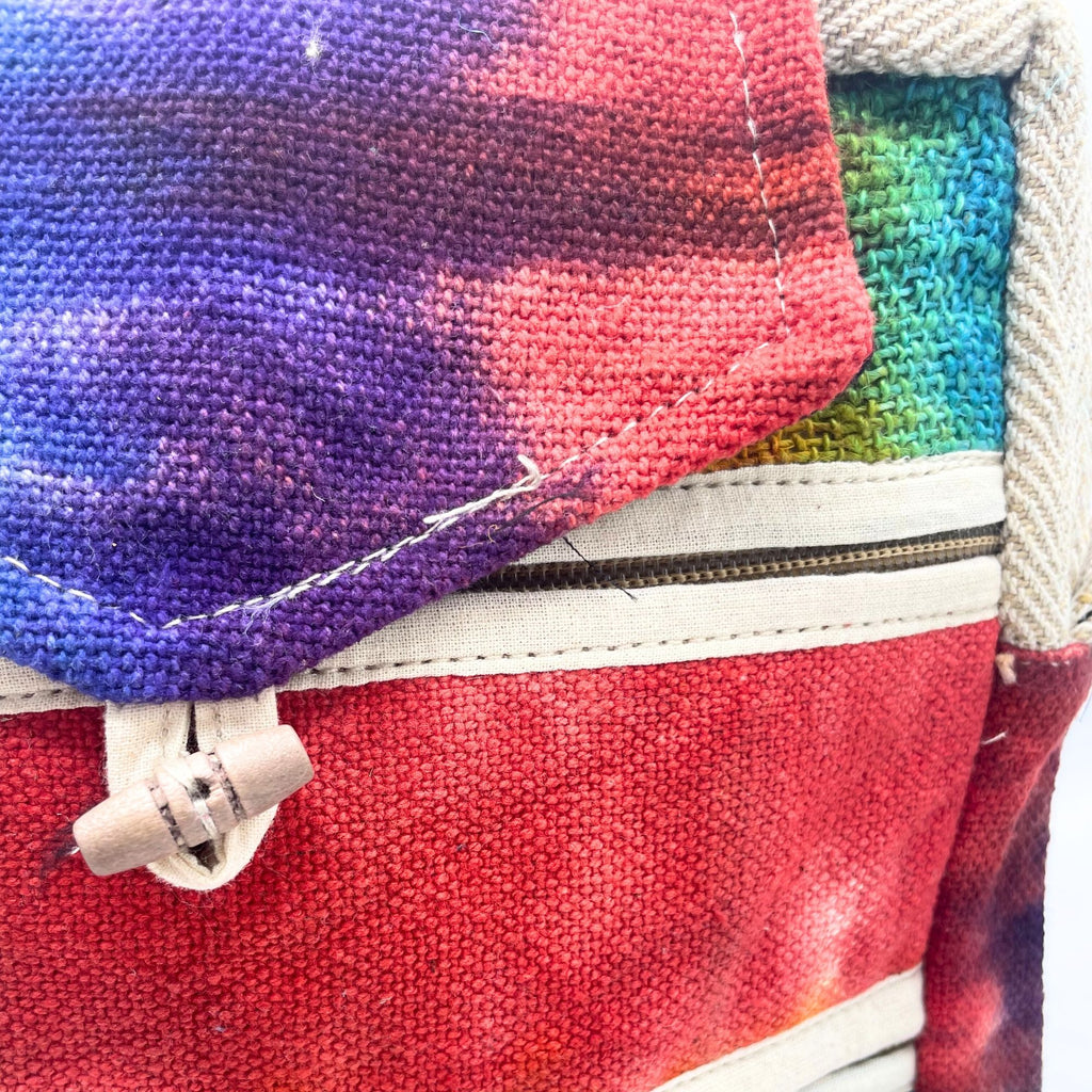 Tiedye Hemp Messegner Bag 2 Zip & Flop 🇬🇧
