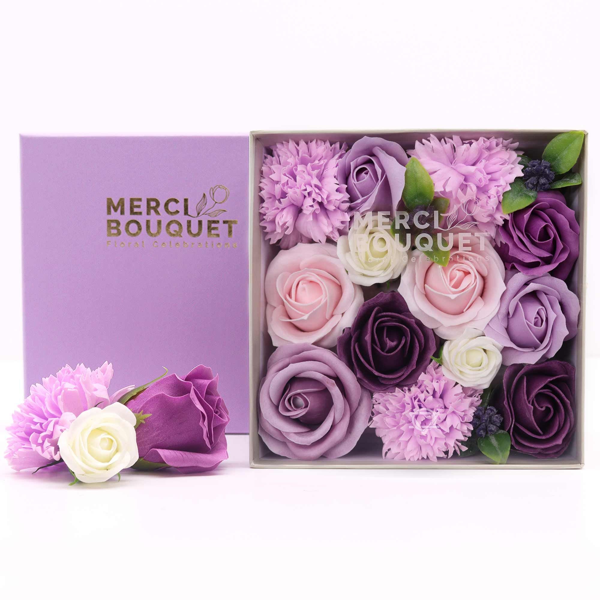 Square Box - Lavender Rose & Carnation 🇬🇧