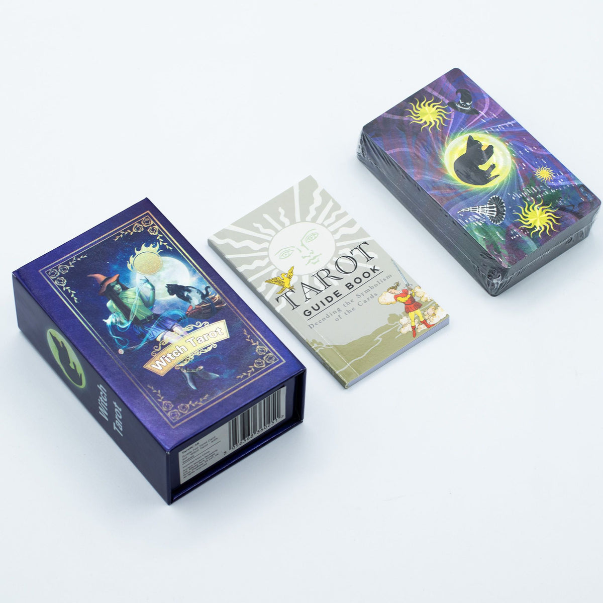 Purple Foil Tarot Card Set - Witch Tarot - with booklet 🇬🇧
