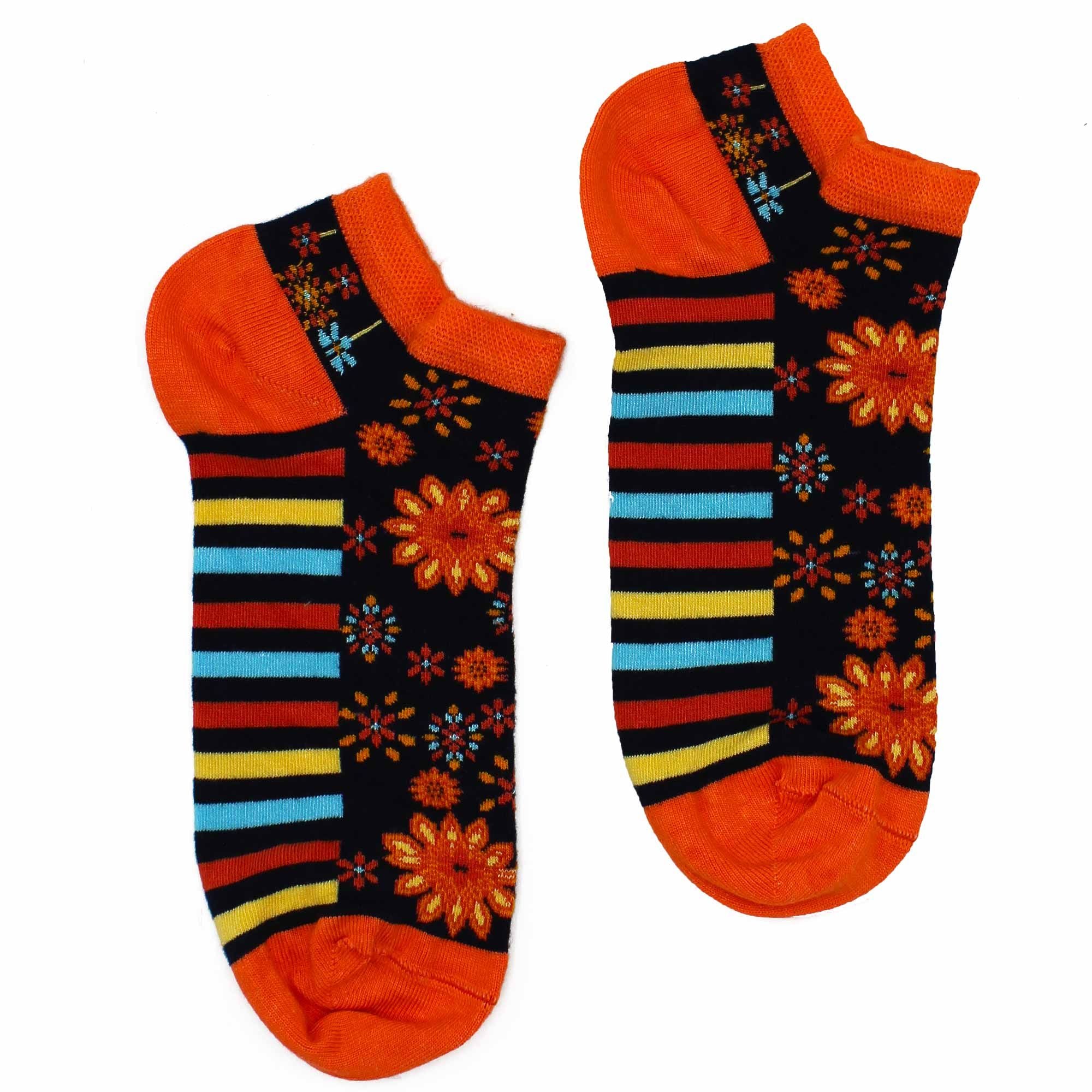 S/M Hop Hare Bamboo Socks Low (3.5-6.5) - Mandala Flowers 🇬🇧
