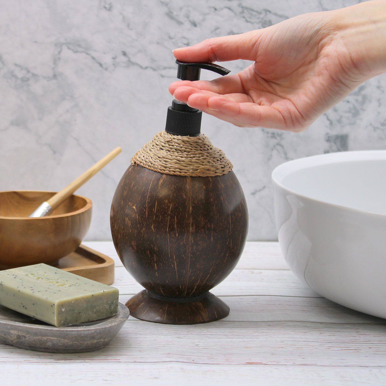 Natural Coconut Soap Dispenser - 150ml 🇬🇧