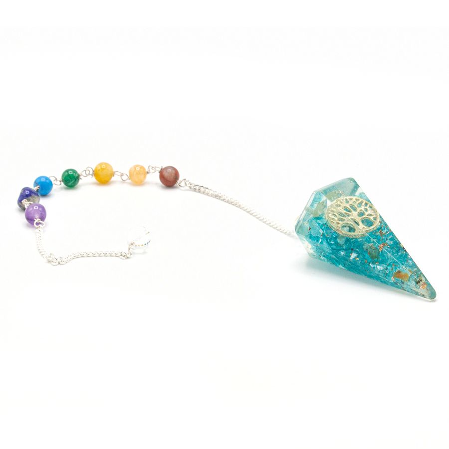 Orgonite Power Chakra Pendulum - Tree of Life 🇬🇧
