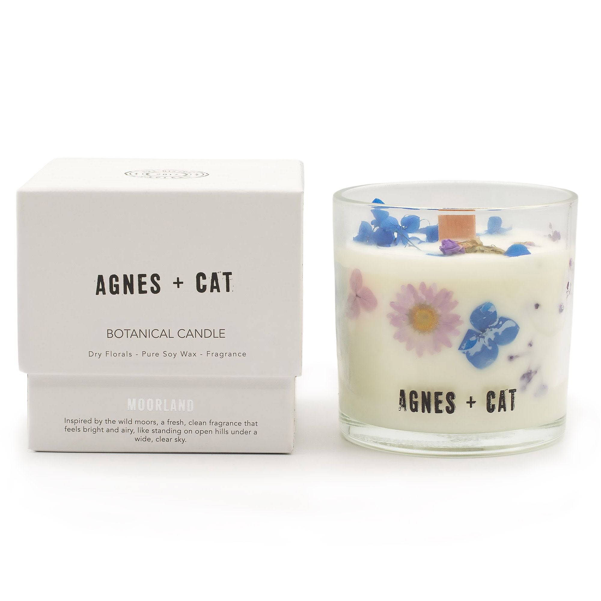 Agnes + Cat Botanical Soy Wax Candle - Moorland 🇬🇧