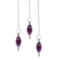 Lingam Shaped Gemstone Pendulum - Amethyst 🇬🇧