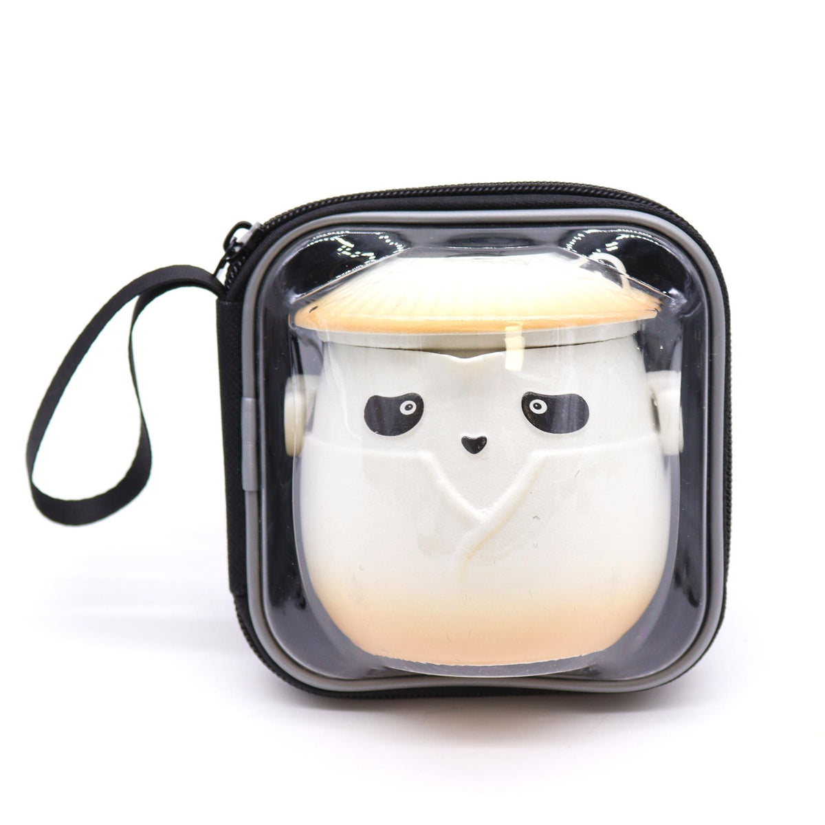 Panda Teapot Set & Three Cups - Orange 🇬🇧