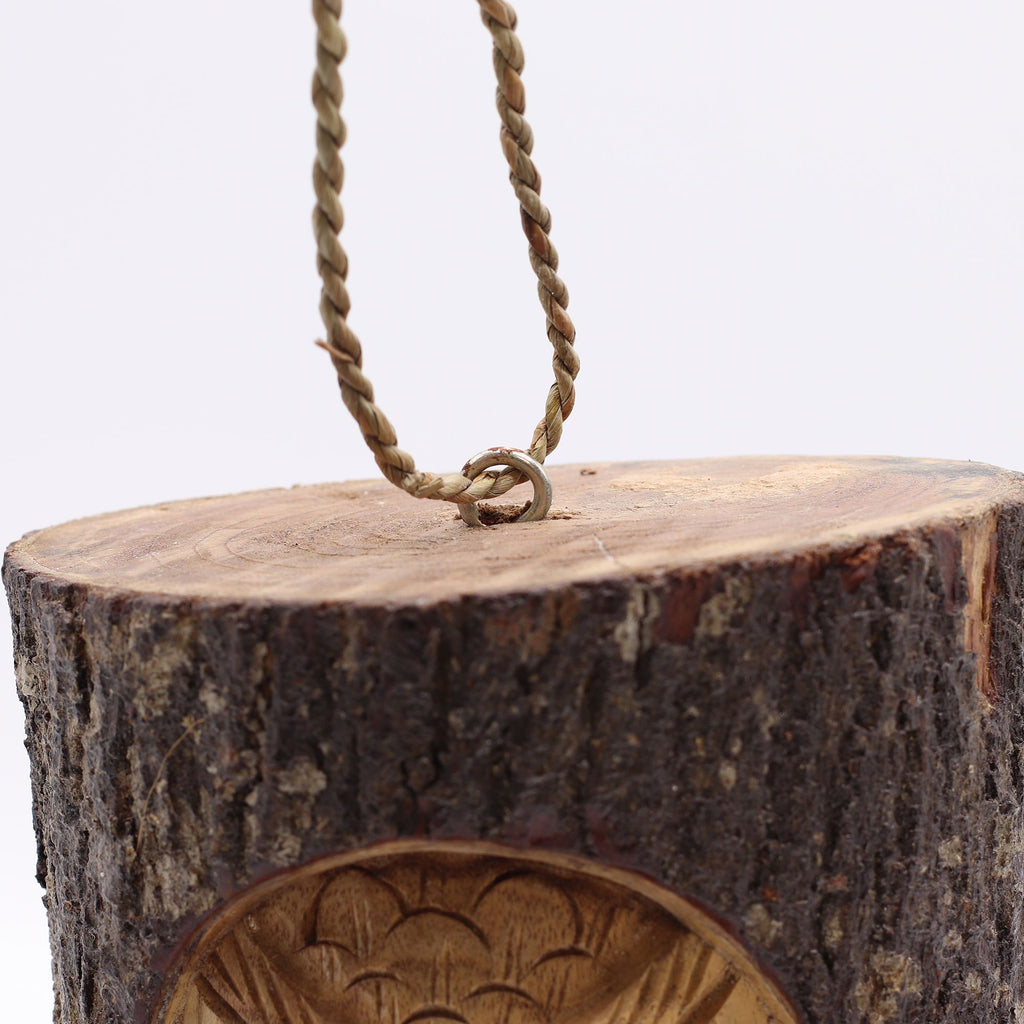 Tree Trunk Face - Bird House - Wise Owl 🇬🇧