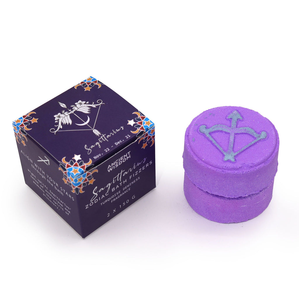 Set of Zodiac Bath Fizzers with Horoscope - Sagittarius 🇬🇧
