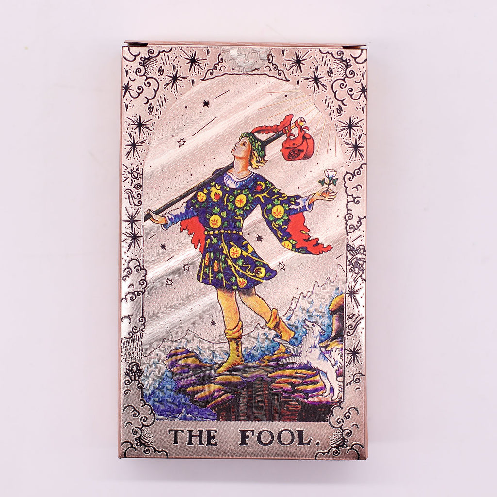 Rose Gold Foil Tarot Card Set - Moon Phase - with booklet 🇬🇧