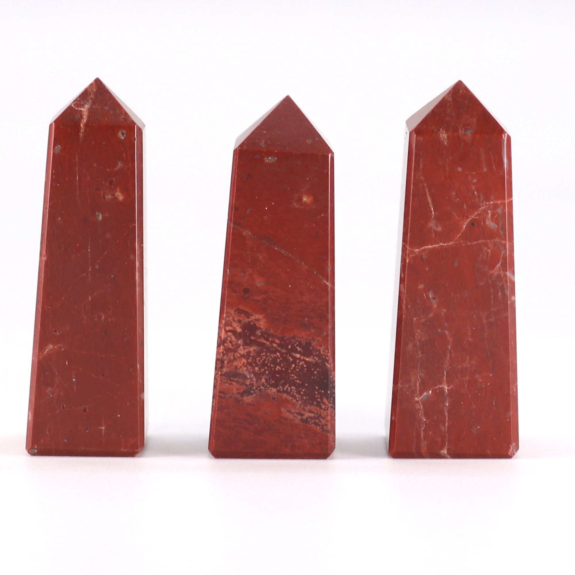 Gemstone Obelisk Point approx 5cm - Red Jasper 🇬🇧