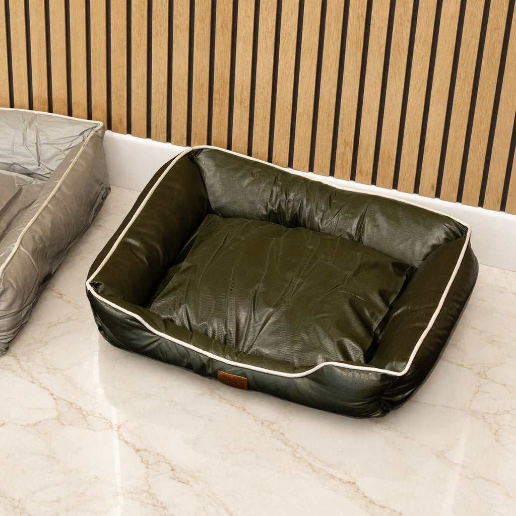 PAW Bed – Small Khaki Green – 60 × 50 × 15cm 🇬🇧