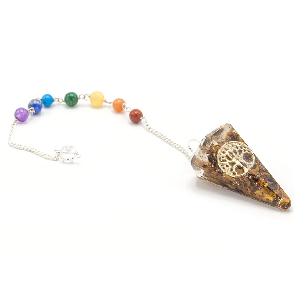 Orgonite Power Chakra Pendulum - Tree of Life 🇬🇧