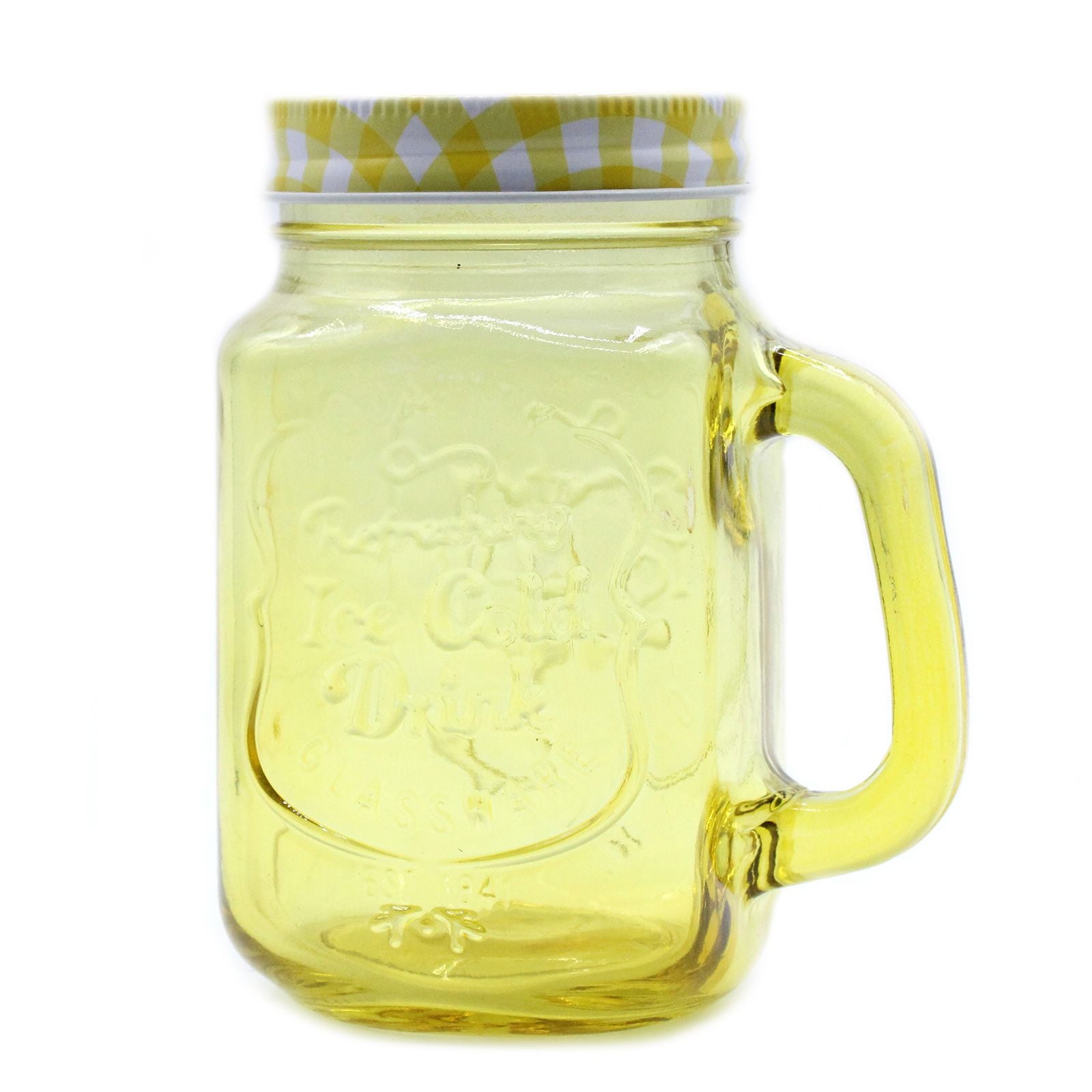 Funky Mason Jar - Ice Cold - Yellow 🇬🇧