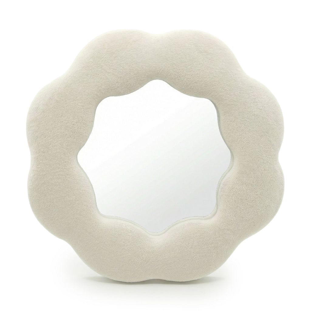 Soft Squiggly Mirror – Flower – Stone (25.4x25.4x2.3cm) 🇬🇧