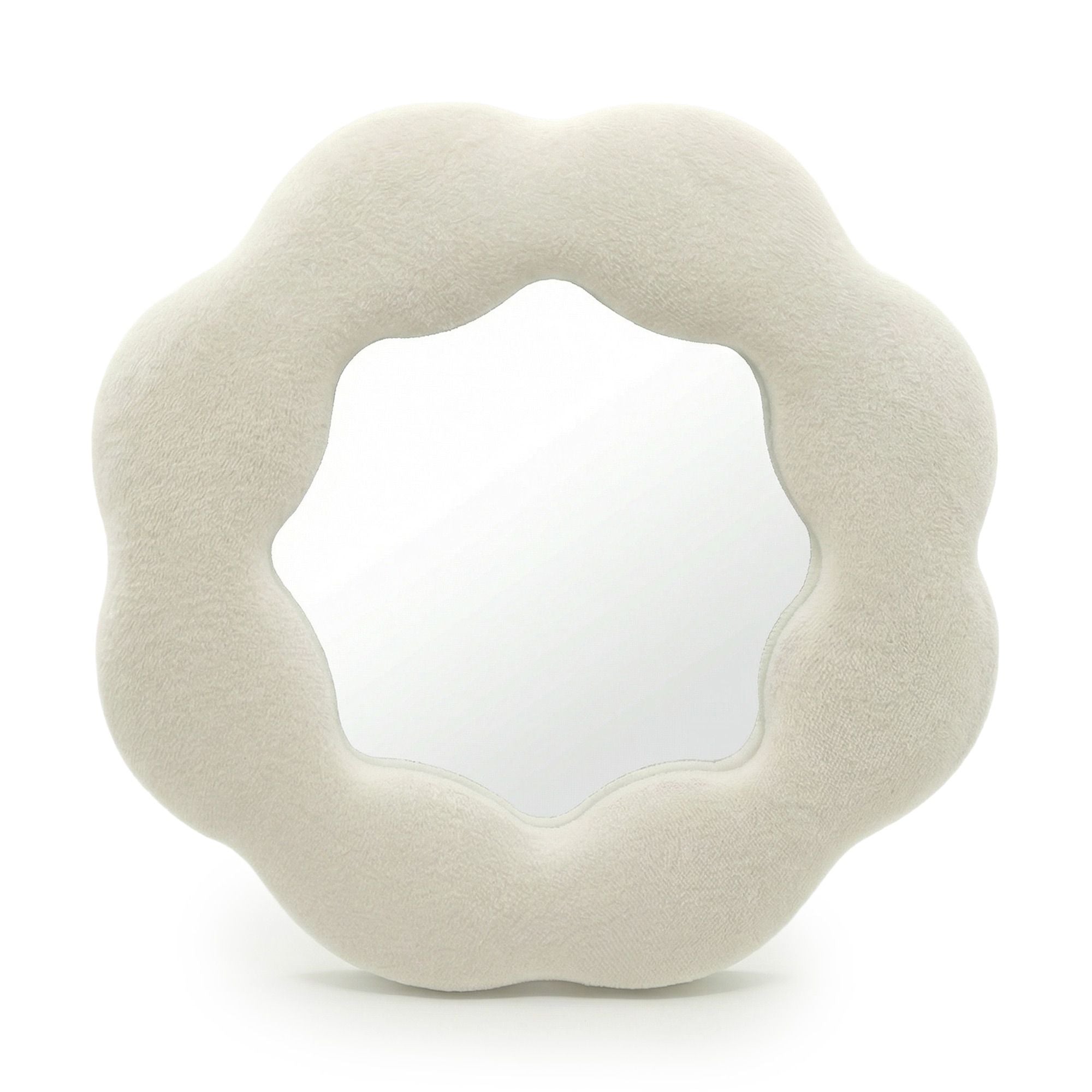 Soft Squiggly Mirror – Flower – Stone (25.4x25.4x2.3cm) 🇬🇧