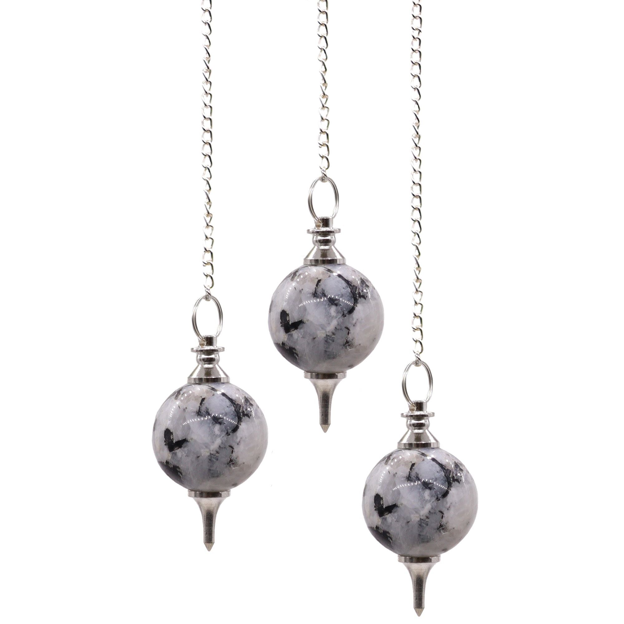 Sphere Pendulums - Rainbow Moonstone 🇬🇧