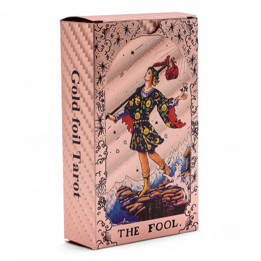 Rose Gold Foil Tarot Card Set - Moon Phase - with booklet 🇬🇧
