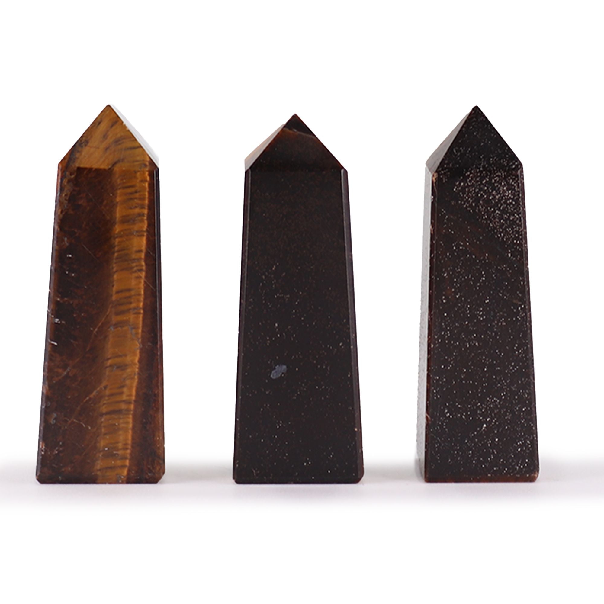 Gemstone Obelisk Point approx 5cm - Tiger Eye 🇬🇧