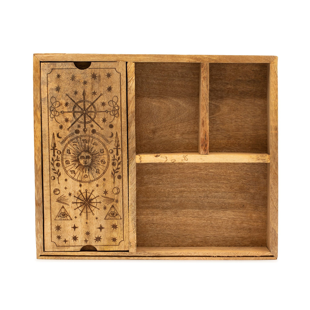 Four Section Tarot Box with Card Holder 🇬🇧
