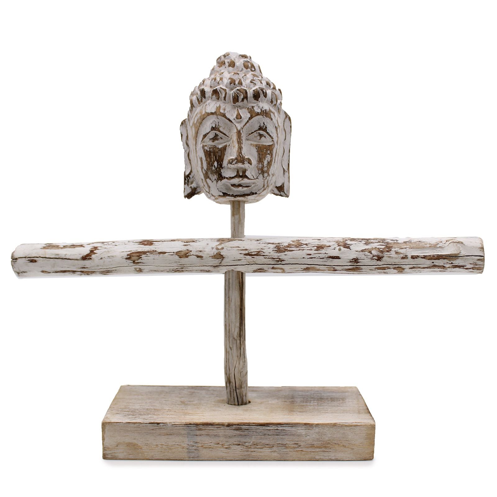 Single Branch & Buddha Stand - Whitewash 🇬🇧