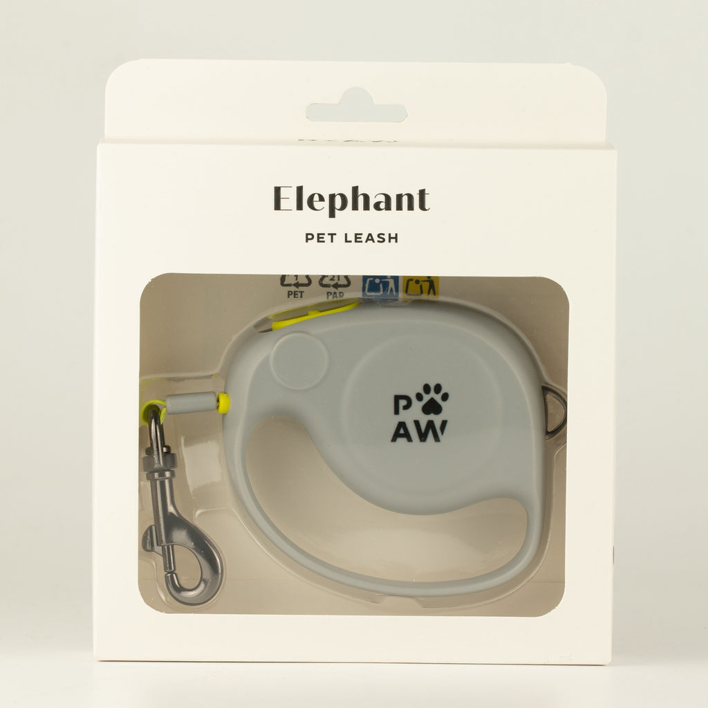 Paw Pet Leash - Elephant Strap - Grey - 2m 🇬🇧