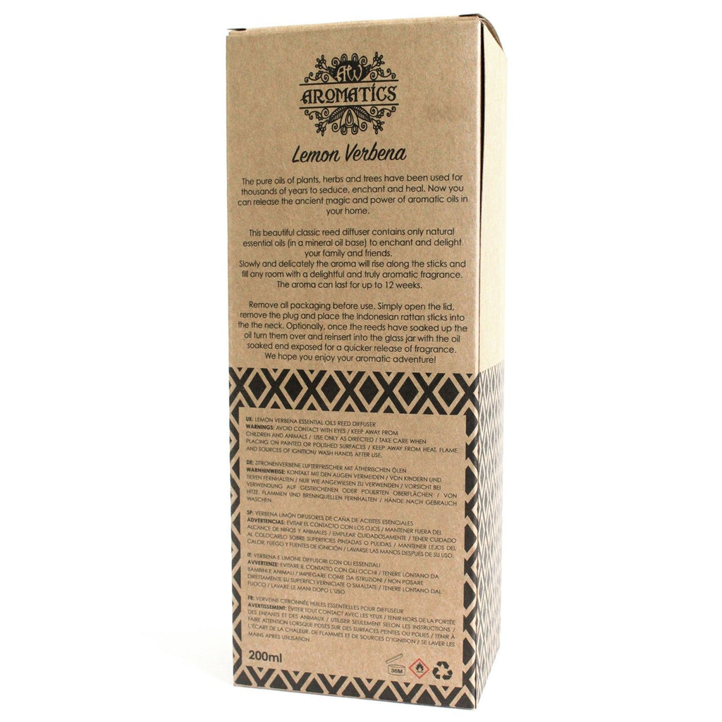 200ml Lemon Verbena Essential Oil Reed Diffuser 🇬🇧