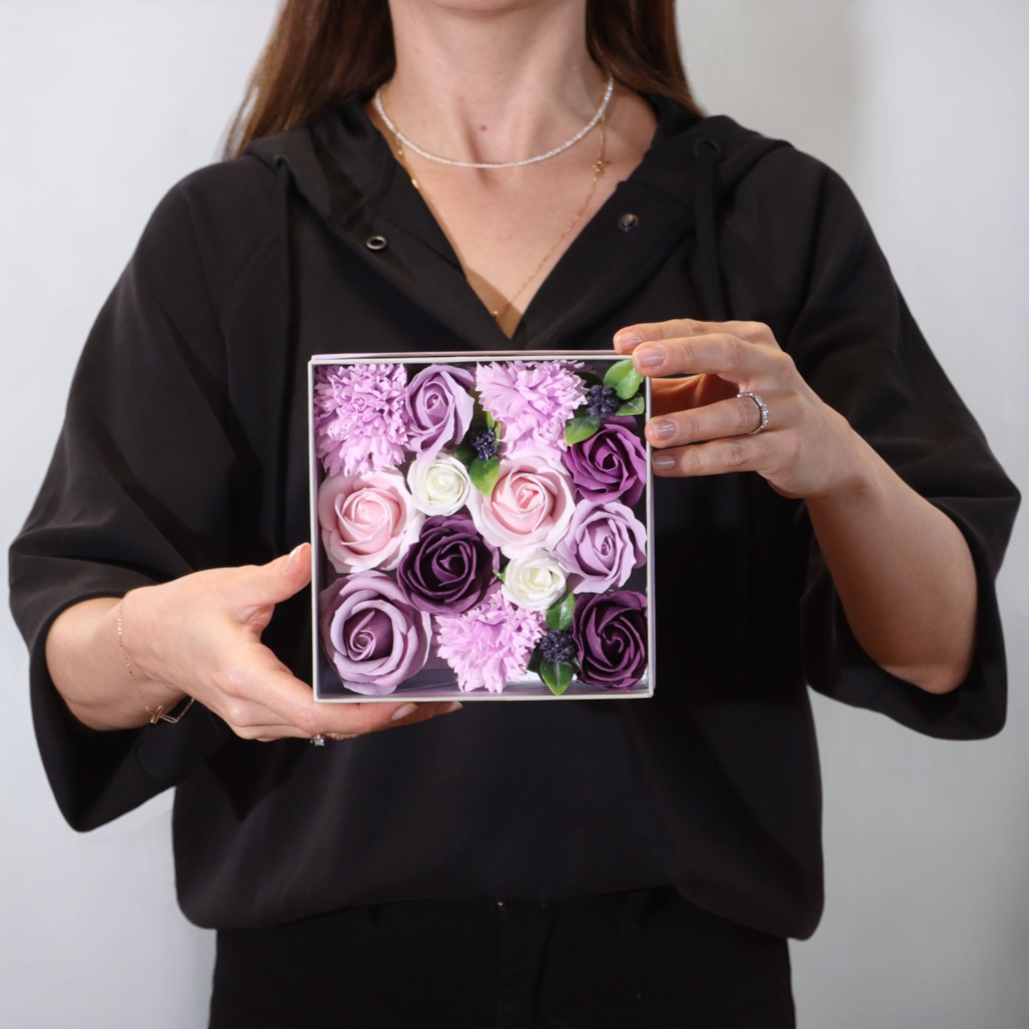 Square Box - Lavender Rose & Carnation 🇬🇧