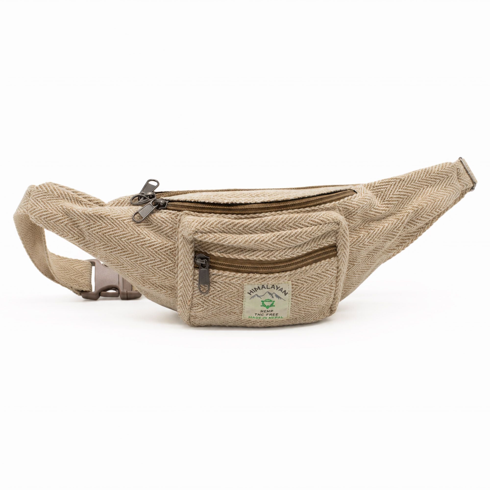Cotton Hemp Style Belt (or Fanny) Bag - Natural 🇬🇧