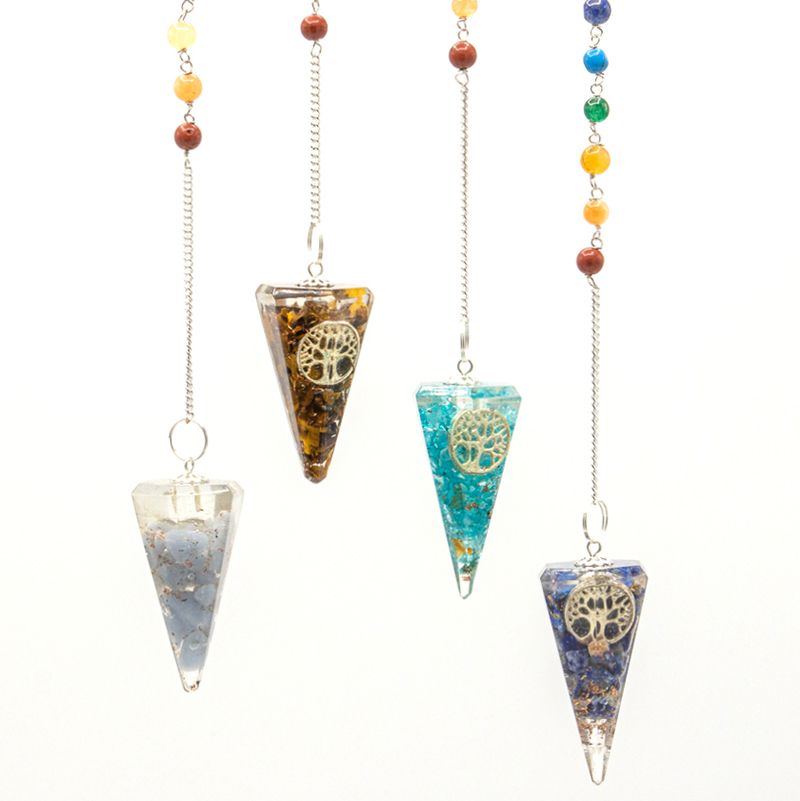 Orgonite Power Chakra Pendulum - Tree of Life 🇬🇧