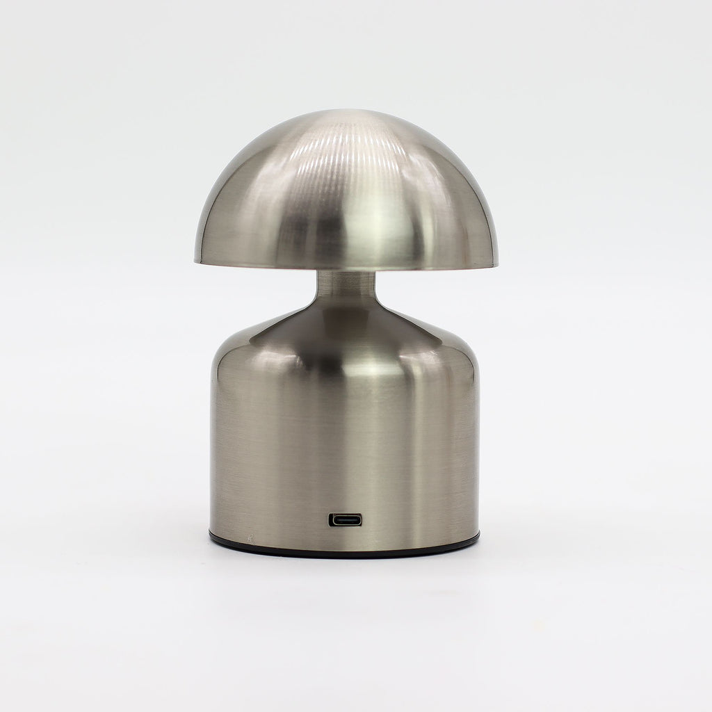 Touch Lamp - Dome Mushroom Silver - USB (C) - Rechargable  (400 Watt) 🇬🇧