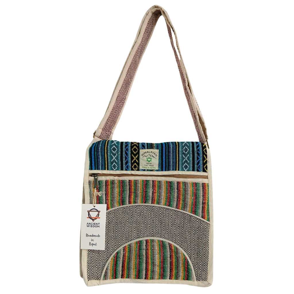 Hemp Laptop Messenger Bag - Curves 🇬🇧