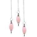 Lingam Shaped Gemstone Pendulum - Rose Quartz 🇬🇧