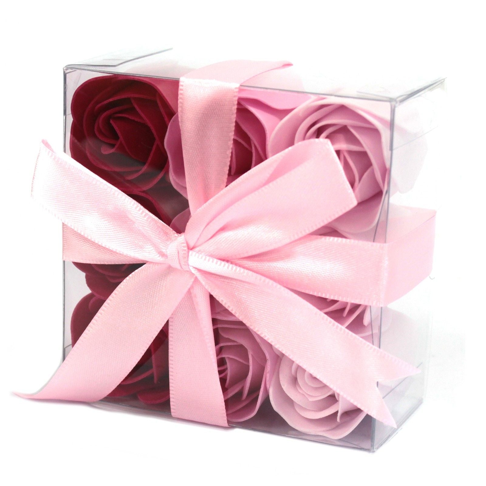 Set of 9 Soap Flowers - Pink  Roses 🇬🇧